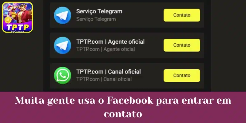 Muita gente usa o Facebook para entrar em contato