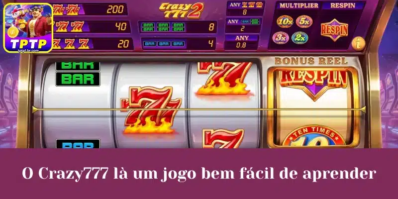 O Crazy777 là um jogo bem fácil de aprender