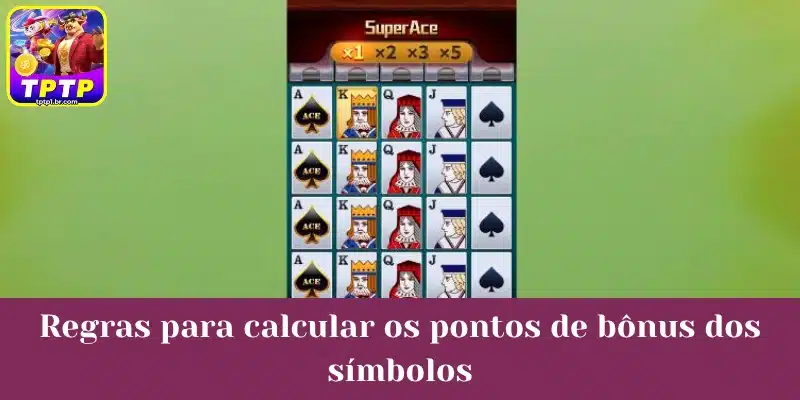 Regras para calcular os pontos de bônus dos símbolos