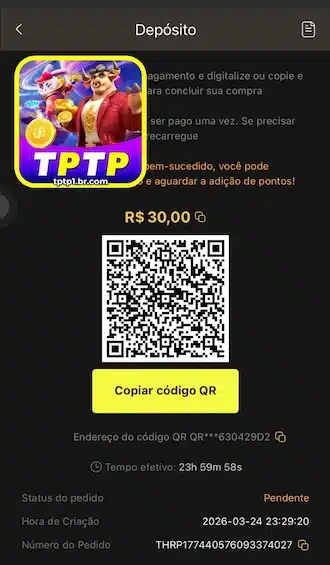 Você vai receber um QR Code para fechar o pagamento